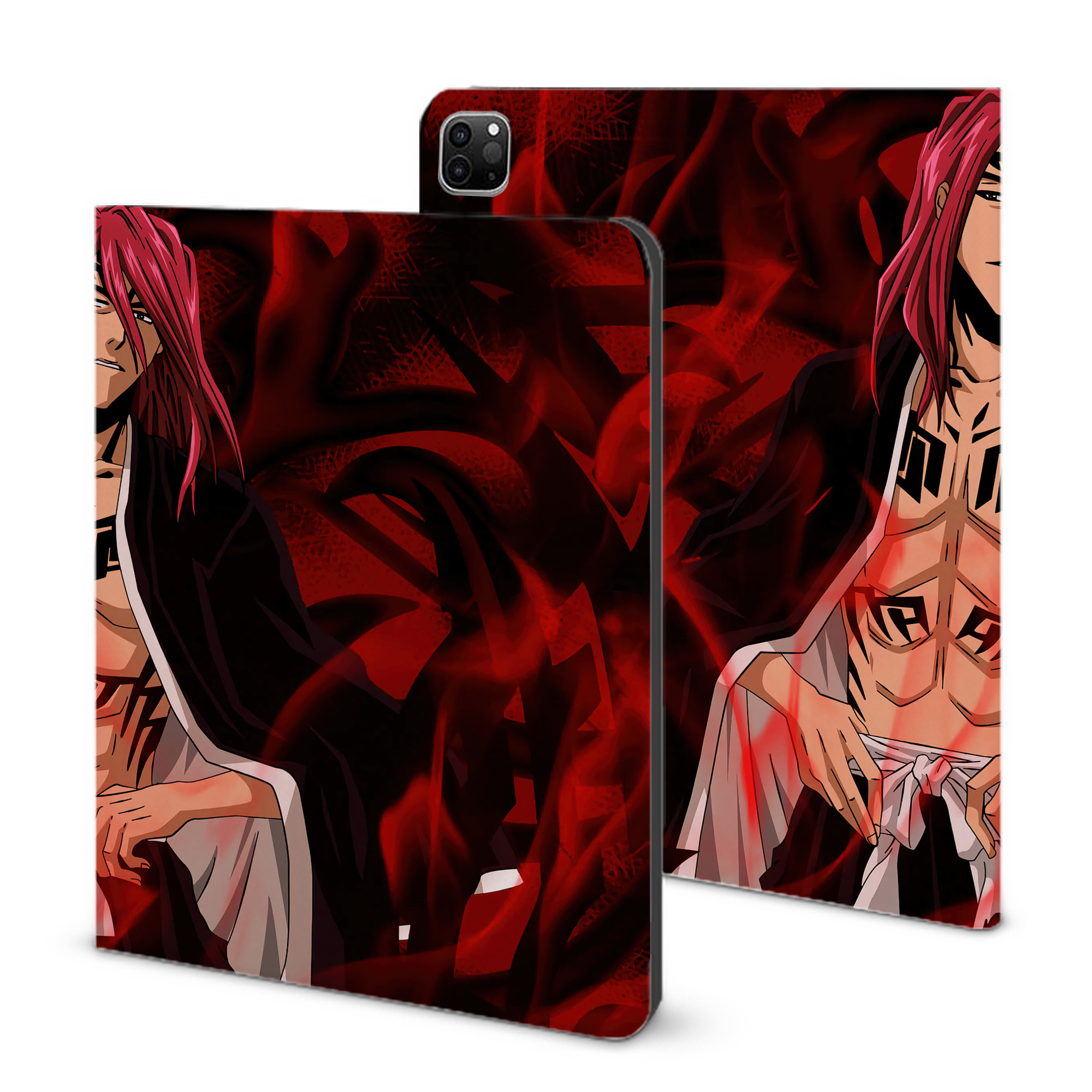 （画像用） ブリーチ BLEACH IPad ケース ブック型 PUレザー TPU 耐衝撃 軽量 薄型 ペン収納なし 全面保護 IPad 各モデル対応